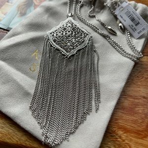 NWT Kendra Scott Kingston Silver Necklace